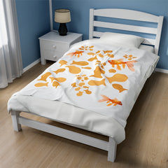 Velveteen Goldfish Plush Blanket