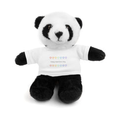 Happy Valentine's Day Stuffed Animals with Tee for 3+ years age