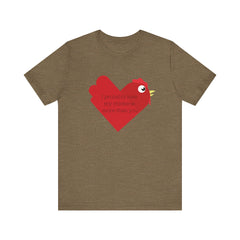 Chicken Love Unisex Jersey Short Sleeve Tee T-Shirt