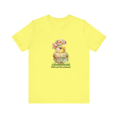 Easter Chick Out this Cuteness Unisex Jersey Short Sleeve Tee