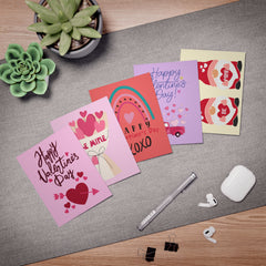 Valentine's Day Greeting Cards (5-Pack)