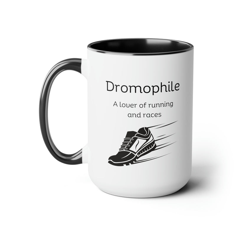 Dromophile Runner Two-Tone Coffee Mugs, 15oz