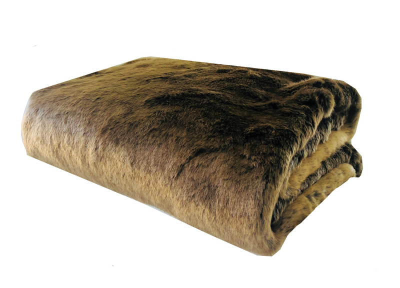 Tissavel Volga Rabbit Faux Fur Handmade Luxury Throw - Ultra Soft, Hypoallergenic & Elegant Decor Piece