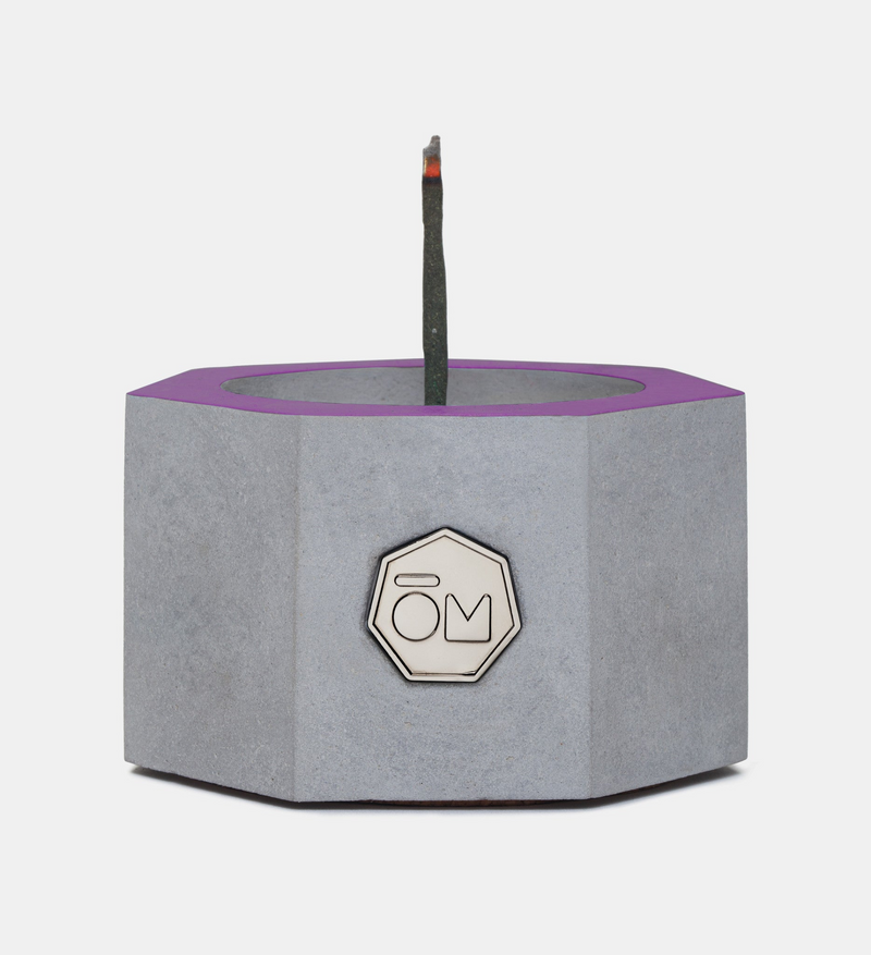 CONNECTION Incense Burner - 7-Sided Concrete Architectural Incense Holder | Handcrafted in NC