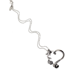 Controse Garden Heart Necklace – Romantic Rose & Heart Pendant in 316L Stainless Steel