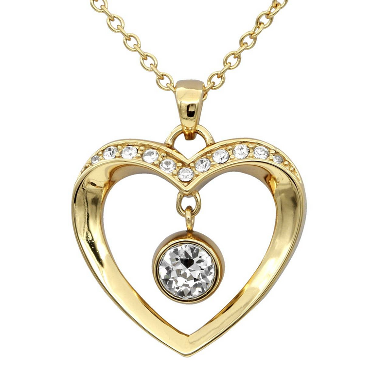 Golden Love Heart Necklace - Exquisite Jewelry for Every Occasion