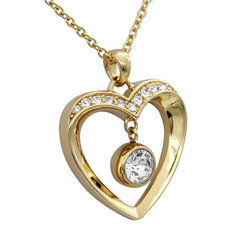 Golden Love Heart Necklace - Exquisite Jewelry for Every Occasion