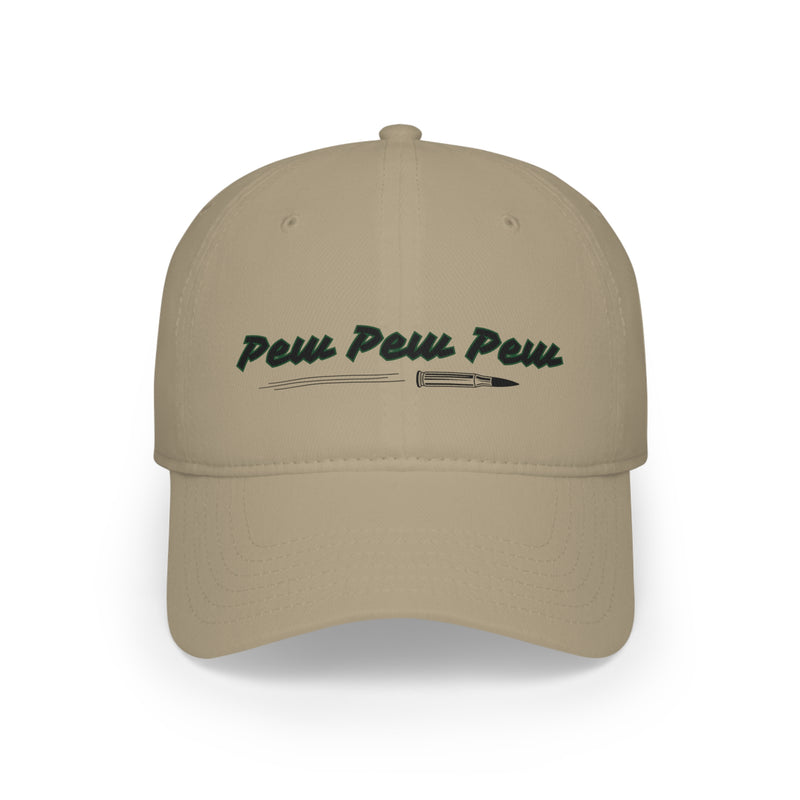 Pew Pew Pew Rifle Low Profile Baseball Cap