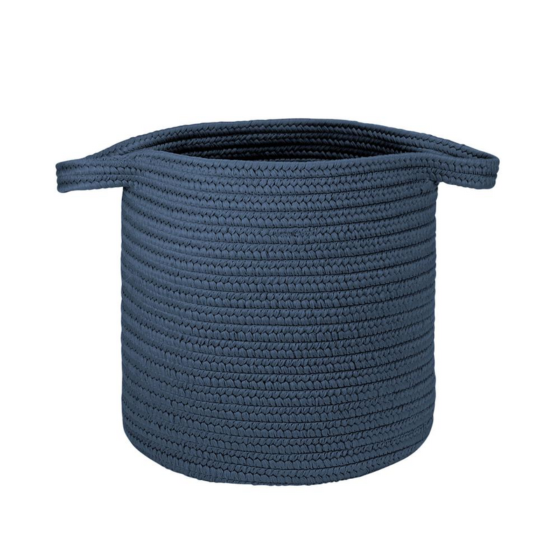 Farm Braided Laundry Basket  - Dusk Blue 16