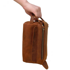 Dado Handmade Leather Dopp Kit | Durable and Stylish Toiletry Bag for Travel