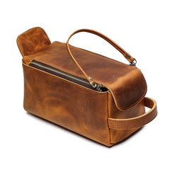 Dado Handmade Leather Dopp Kit | Durable and Stylish Toiletry Bag for Travel