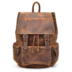 The Hagen Backpack | Vintage Leather Backpack - High-Quality, Stylish & Durable