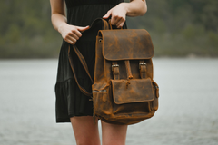 The Hagen Backpack | Vintage Leather Backpack - High-Quality, Stylish & Durable