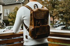 The Hagen Backpack | Vintage Leather Backpack - High-Quality, Stylish & Durable