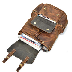 The Hagen Backpack | Vintage Leather Backpack - High-Quality, Stylish & Durable