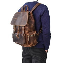 The Hagen Backpack | Vintage Leather Backpack - High-Quality, Stylish & Durable