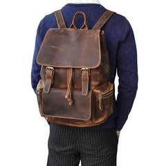 The Hagen Backpack | Vintage Leather Backpack - High-Quality, Stylish & Durable