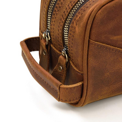 The Nomad Toiletry Bag | Premium Genuine Leather Travel Companion