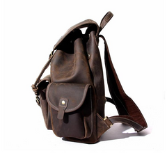 The Asmund Backpack | Genuine Leather Rucksack with Large Capacity & Vintage Style