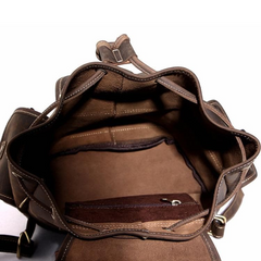 The Asmund Backpack | Genuine Leather Rucksack with Large Capacity & Vintage Style