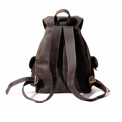 The Asmund Backpack | Genuine Leather Rucksack with Large Capacity & Vintage Style