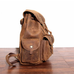 The Asmund Backpack | Genuine Leather Rucksack with Large Capacity & Vintage Style