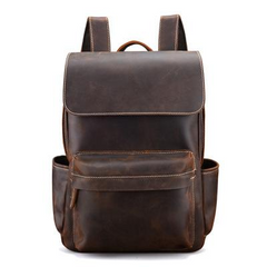 The Helka Backpack | Genuine Vintage Leather Backpack for Men & Women