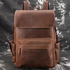 The Helka Backpack | Genuine Vintage Leather Backpack for Men & Women