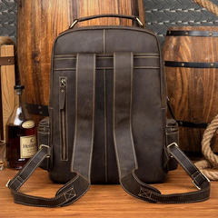 The Langley Backpack | Genuine Vintage Leather Backpack - Stylish and Durable for Everyday Use