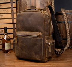 The Langley Backpack | Genuine Vintage Leather Backpack - Stylish and Durable for Everyday Use