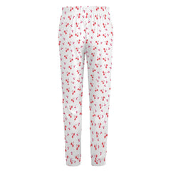 Cherry Hearts Mens Valentines Pajamas Pants Reg and Plus Size