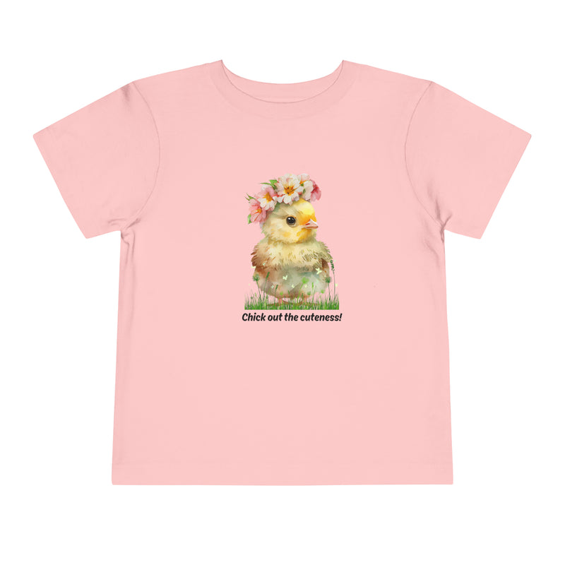 Easter Chick Out this Cuteness Unisex Jersey Toddler Short Sleeve Tee 2T-6T