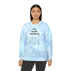 Goat Love Unisex Tie-Dye Sweatshirt