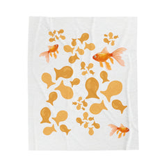 Velveteen Goldfish Plush Blanket