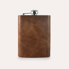 Luxurious Leather Flask - Premium 8 oz Capacity, Durable & Elegant Design for Any Occasion