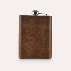 Luxurious Leather Flask - Premium 8 oz Capacity, Durable & Elegant Design for Any Occasion