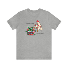 Karate Chicken Karate Frog Fun Unisex Jersey Short Sleeve Tee gift for someone who likes Martial Arts t-shirts