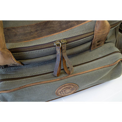 Premium Canvas and Leather Field/Range Bag – Durable, Handcrafted, Versatile Gear Carry Bag