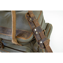 Premium Canvas and Leather Field/Range Bag – Durable, Handcrafted, Versatile Gear Carry Bag