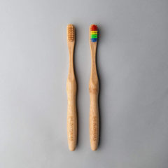 Eco-Friendly Bamboo Toothbrush (Duo) - Sustainable Oral Care | Choose Your Color