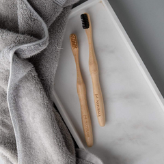 Eco-Friendly Bamboo Toothbrush (Duo) - Sustainable Oral Care | Choose Your Color