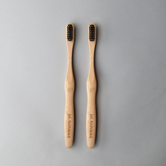 Eco-Friendly Bamboo Toothbrush (Duo) - Sustainable Oral Care | Choose Your Color