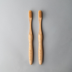 Eco-Friendly Bamboo Toothbrush (Duo) - Sustainable Oral Care | Choose Your Color