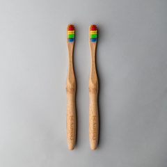 Eco-Friendly Bamboo Toothbrush (Duo) - Sustainable Oral Care | Choose Your Color