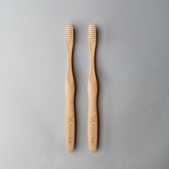 Eco-Friendly Bamboo Toothbrush (Duo) - Sustainable Oral Care | Choose Your Color