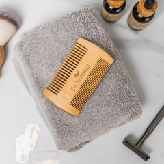 Bamboo Beard Comb - Eco-Friendly Grooming Essential for Perfectly Styled Beards