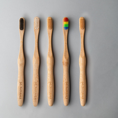 Eco-Friendly Bamboo Toothbrush Bundle (5-Pack) - Sustainable Oral Care