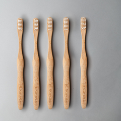 Eco-Friendly Bamboo Toothbrush Bundle (5-Pack) - Sustainable Oral Care