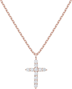 PAVOI 14K Gold Plated Cross Necklace for Women | Cross Pendant | Gold Necklaces for Women