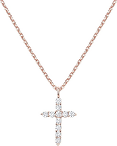 PAVOI 14K Gold Plated Cross Necklace for Women | Cross Pendant | Gold Necklaces for Women